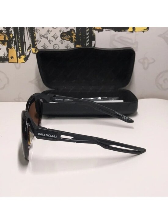 New Authentic Balenciaga Tortoise Shell Sunglasses BB0024SA 001 main image 11